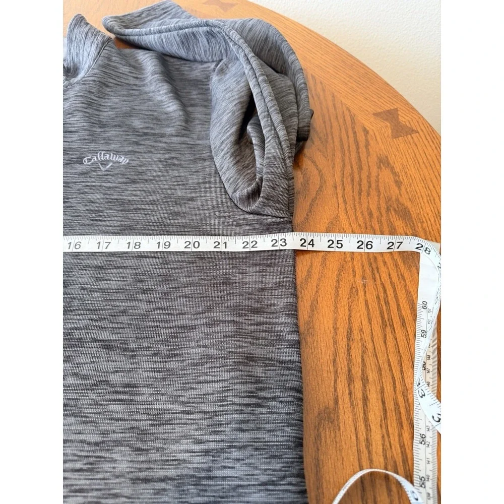 Callaway Sweater Mens XL Gray 1/4 Snap Button Closure Pullover Sweatshirt Golf‎